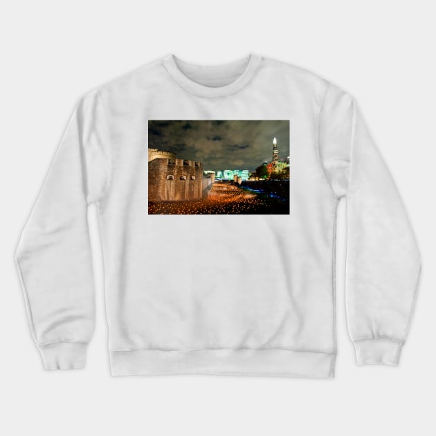 Tower of London Beyond The Deepening Shadow Crewneck Sweatshirt by AndyEvansPhotos